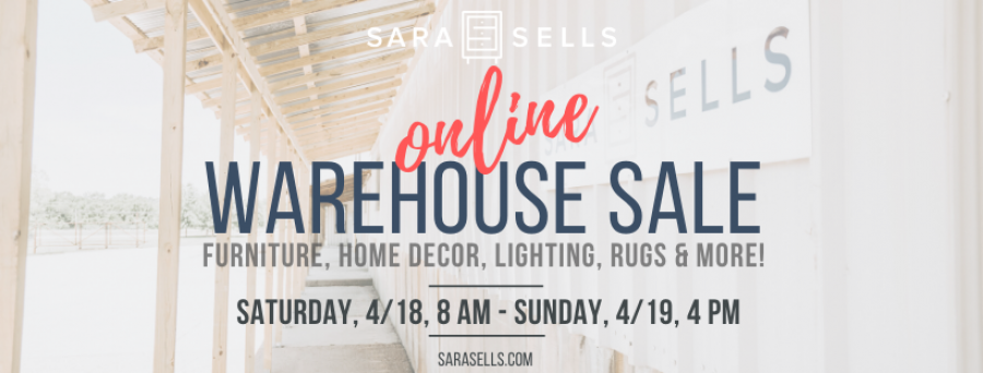 Sara Sells April Online Warehouse Sale
