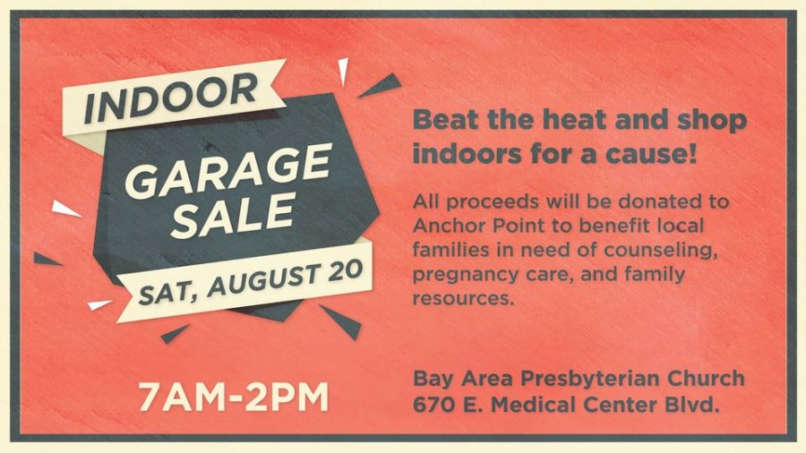 Bay Area Presbyterian Church Indoor Garage Sale