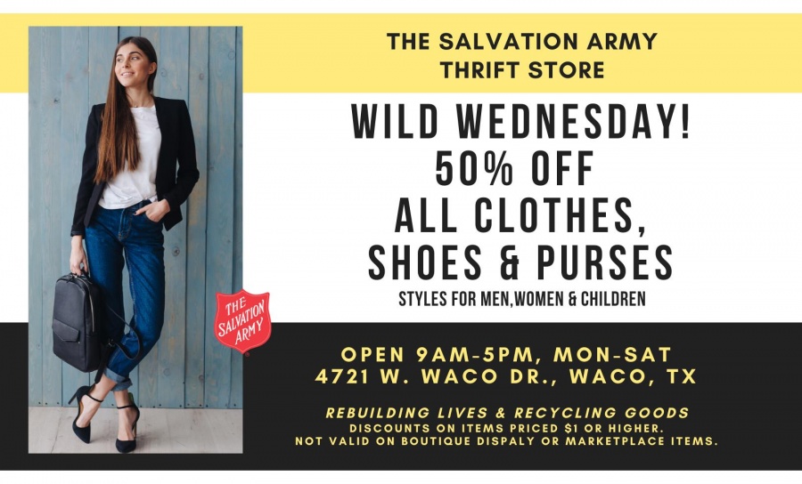 The Salvation Army Waco Wild Wednesday Sale