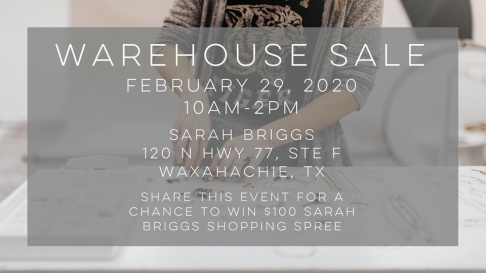 Sarah Briggs Jewelry Warehouse Sale