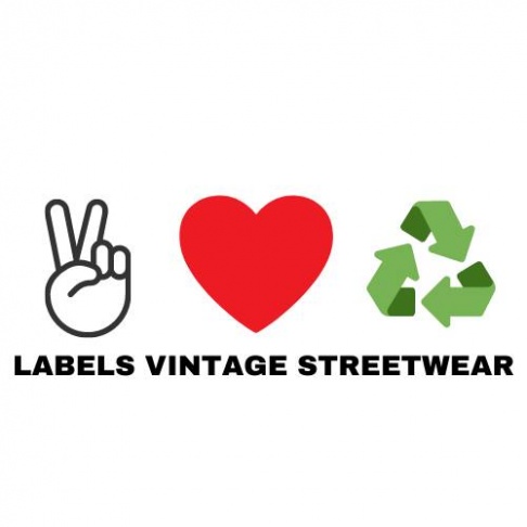 Labels Vintage Streetwear PEACE, LOVE, RECYCLE - VINTAGE SIDEWALK SALE