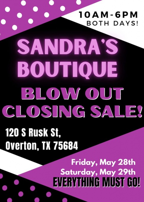 Sandra's Boutique Blowout Sale