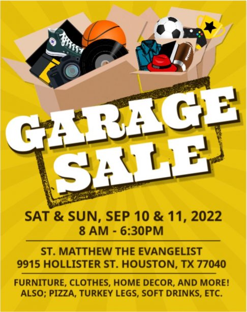 St. Matthew the Evangelist Catholic Church Fall Festival Garage Sale