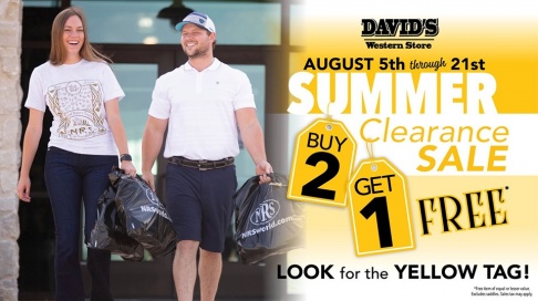 David's Western Store Summer Clearance Sale