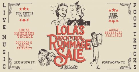 Lola’s Rock ‘n’ Roll Rummage Sale 