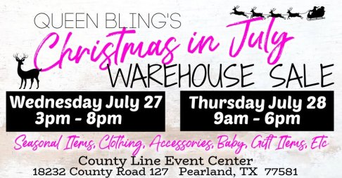 Queen Bling Christmas in July Warehouse Sale