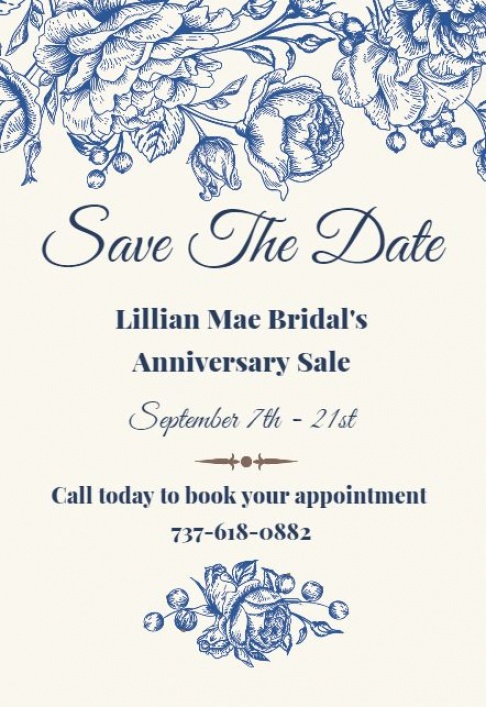 Lillian Mae Bridal Anniversary Sale