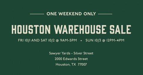Tecovas Warehouse Sale - Houston