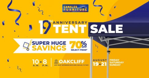 Canales Furniture 19th Anniversary Tent Sale