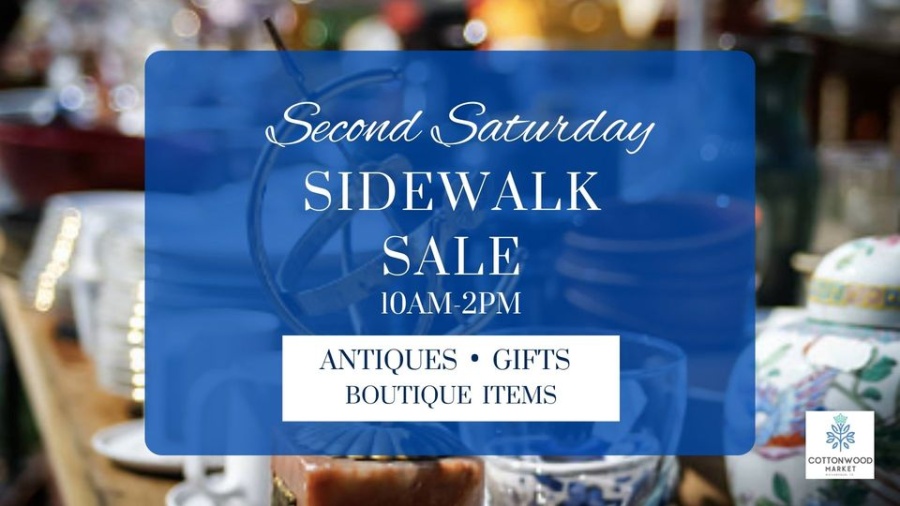 Cottonwood Market Second Saturday Sidewalk Sale - July