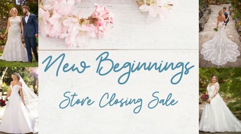 Houston Bridal Gallery New Beginnings Store Closing Sale
