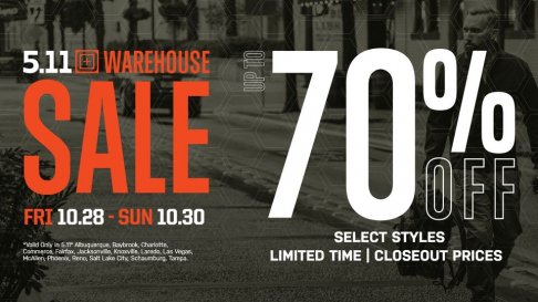 5.11 Tactical Warehouse Sale - Baybrook