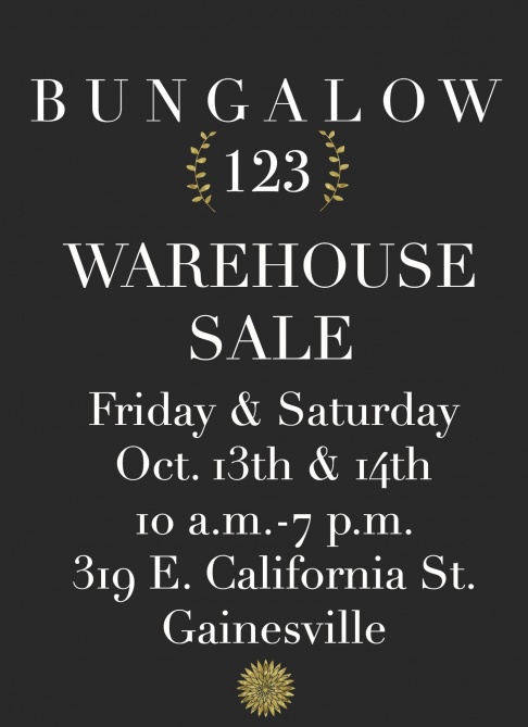 Bungalow 123 Warehouse Sale